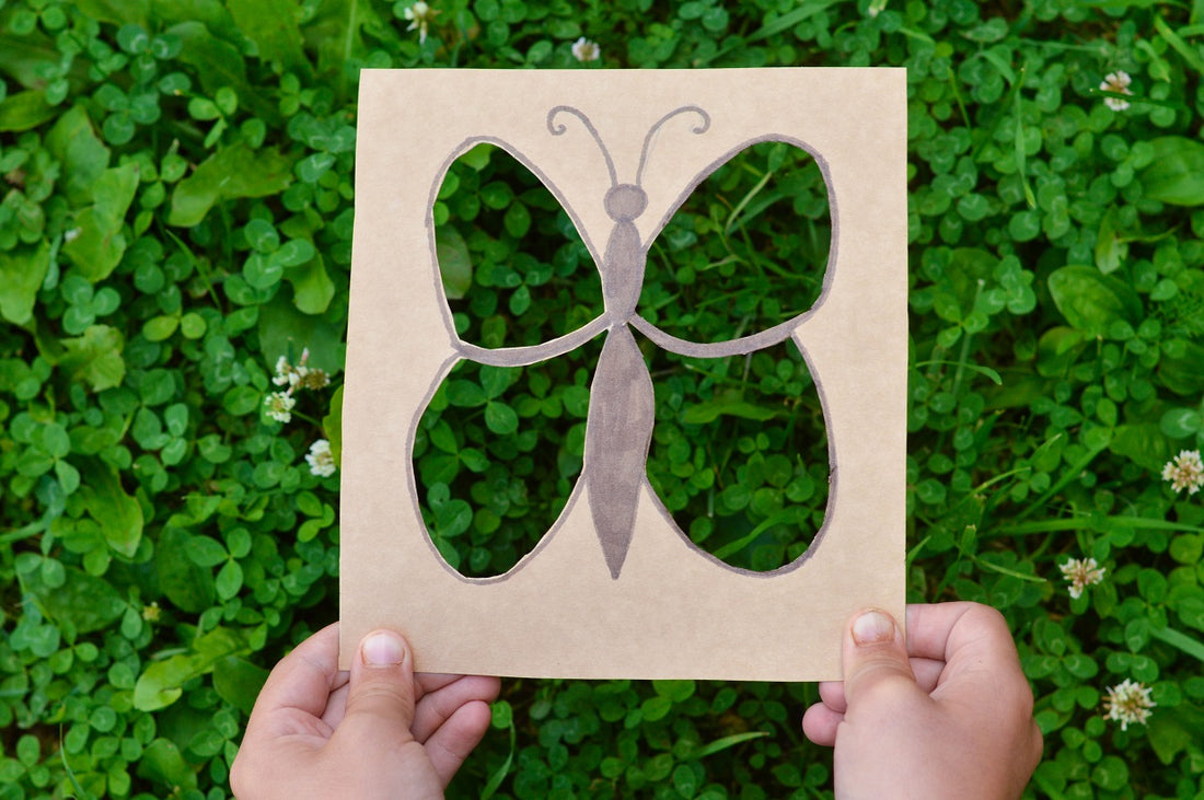 Cardboard stencils are sustainable