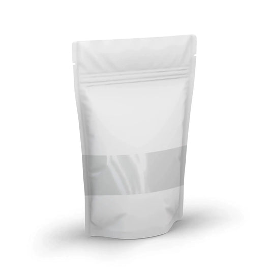 white pouch packaging with window