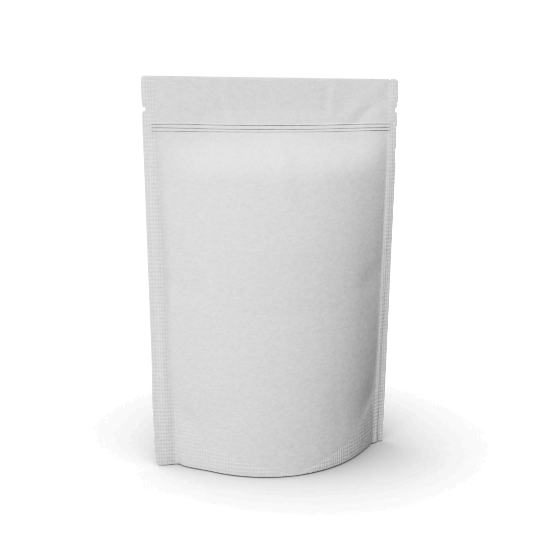 Stand-up pouch white kraft paper