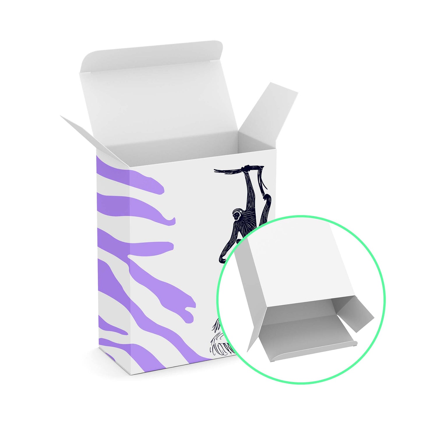 Folding box insert flap