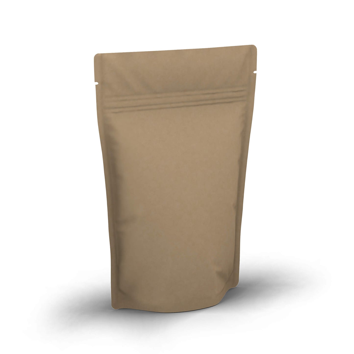 Stand-up pouch, kraft paper brown